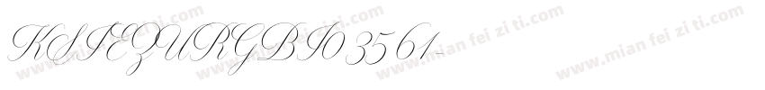 KSIEZURGBI0 35 61字体转换